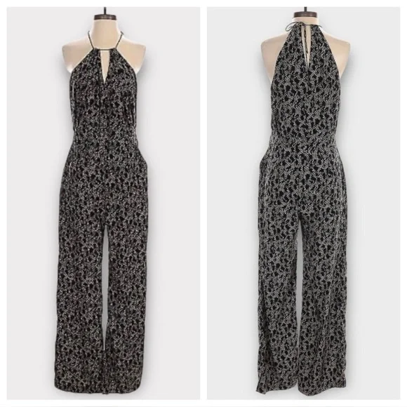 Banana Republic Factory Halter Style Jumpsuit. Animal Print. Size 6. Like New. - Picture 15 of 15